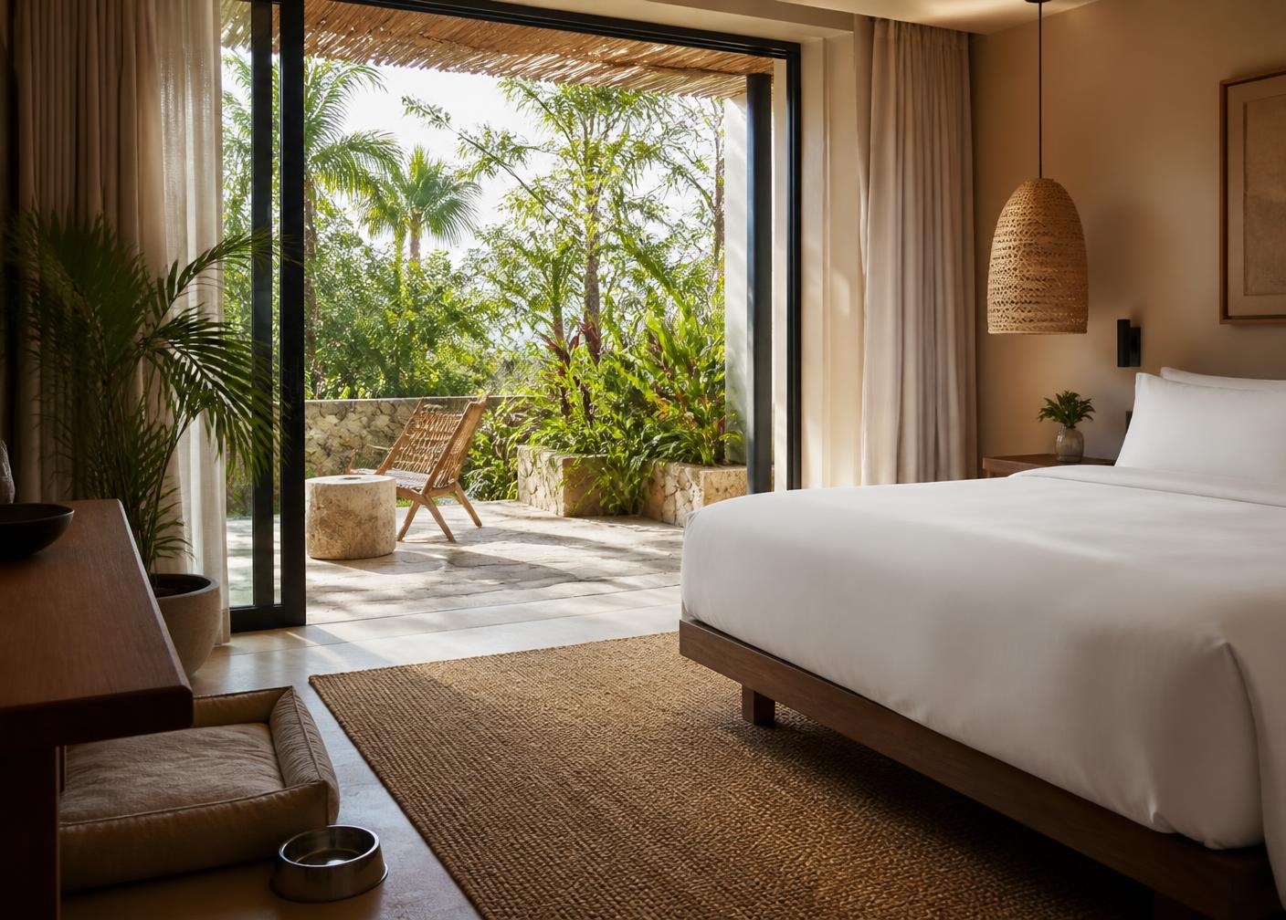 Ground Floor Deluxe Room at Sea Hills Resort — Step-free, direct outdoor access, small kitchenette